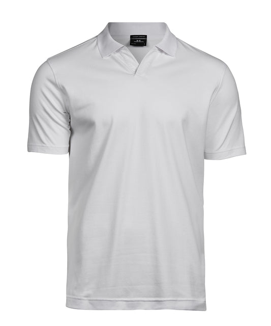 Tee Jays Luxury stretch v-neck polo (1404) White