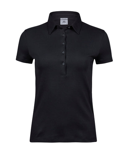 Tee Jays Women’s Pima cotton polo (1441) Black