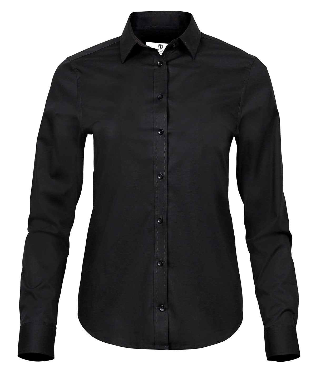 Tee Jays Women’s stretch luxury shirt (4025) Black