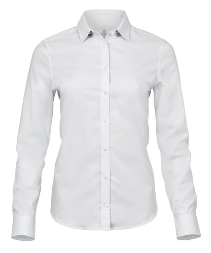 Tee Jays Women’s stretch luxury shirt (4025) White