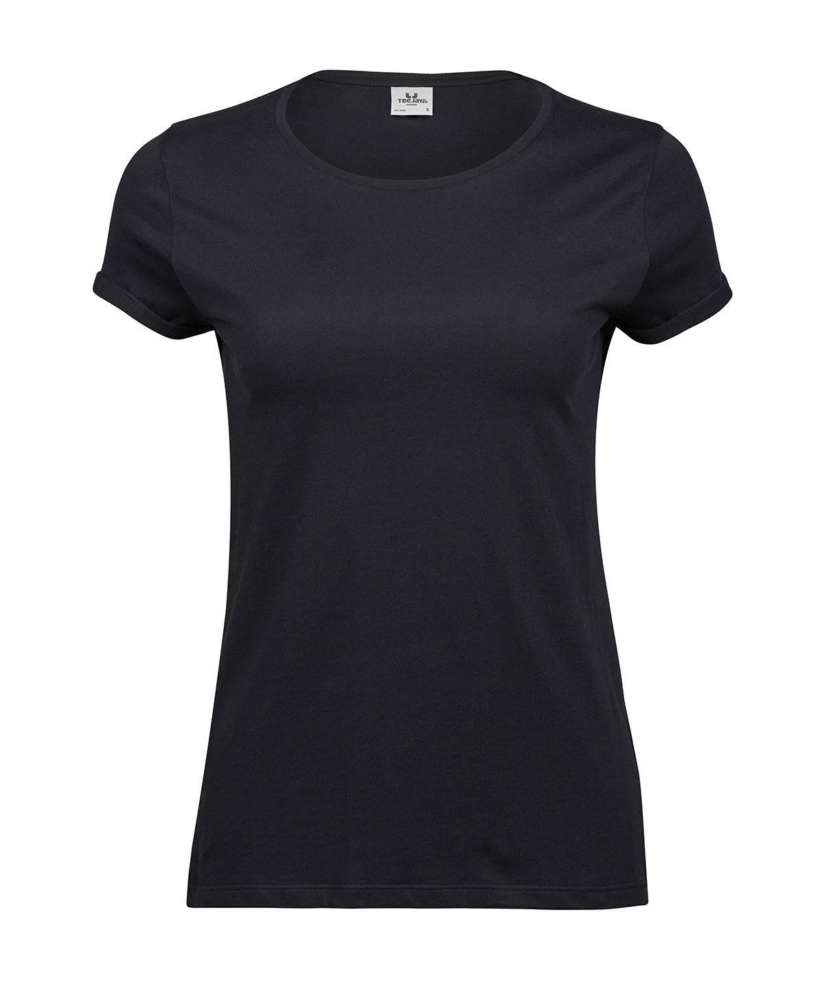 Tee Jays Women’s roll-up tee (5063) Black