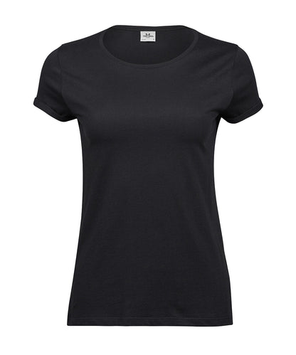 Tee Jays Women’s roll-up tee (5063) Black