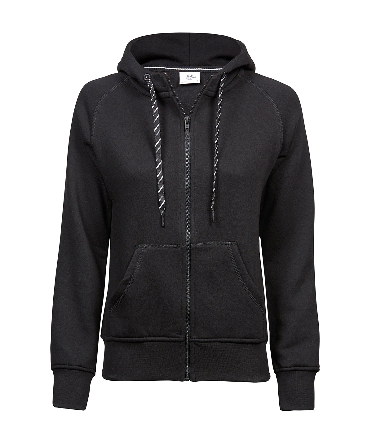 Tee Jays Women’s fashion full-zip hoodie (5436) Black