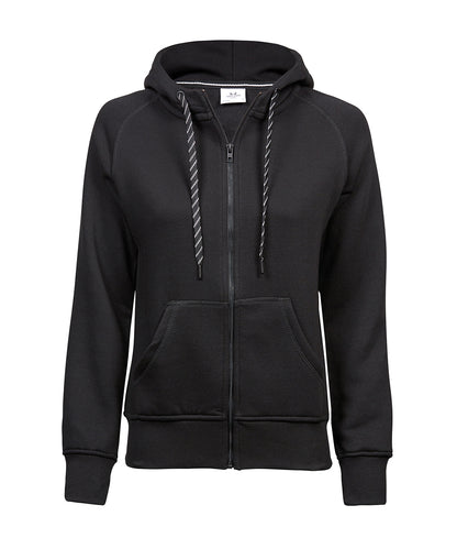 Tee Jays Women’s fashion full-zip hoodie (5436) Black