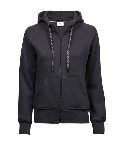 Tee Jays Women’s fashion full-zip hoodie (5436) Dark Grey