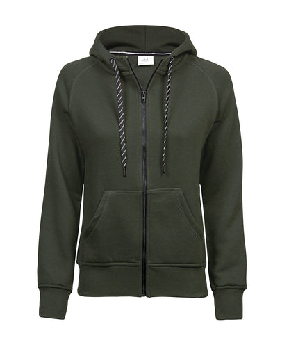 Tee Jays Women’s fashion full-zip hoodie (5436) Deep Green