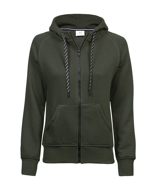 Tee Jays Women’s fashion full-zip hoodie (5436) Deep Green