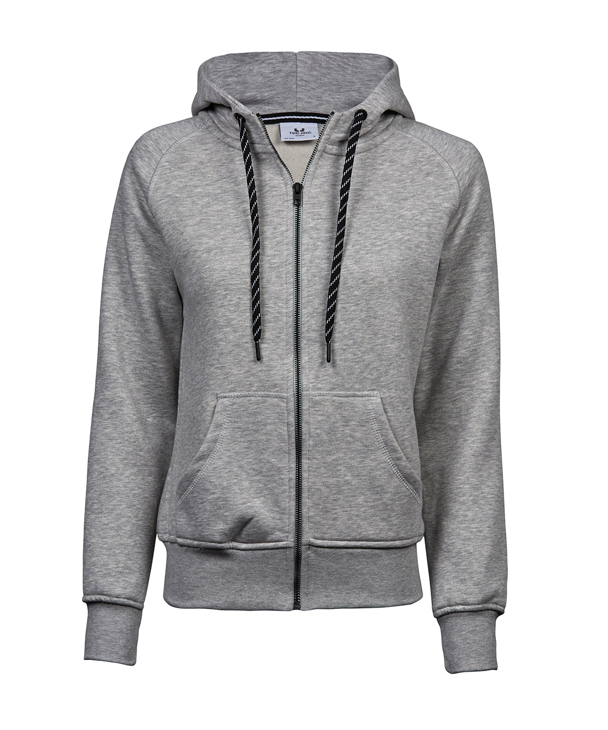 Tee Jays Women’s fashion full-zip hoodie (5436) Heather Grey