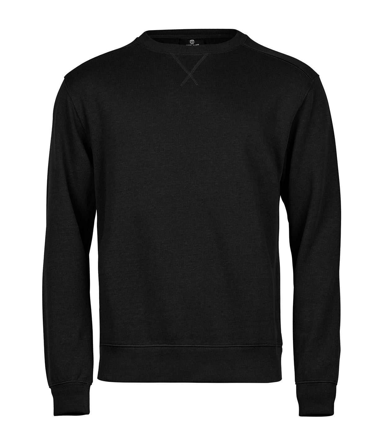 Tee Jays Ribbed interlock crew neck (5504) Black
