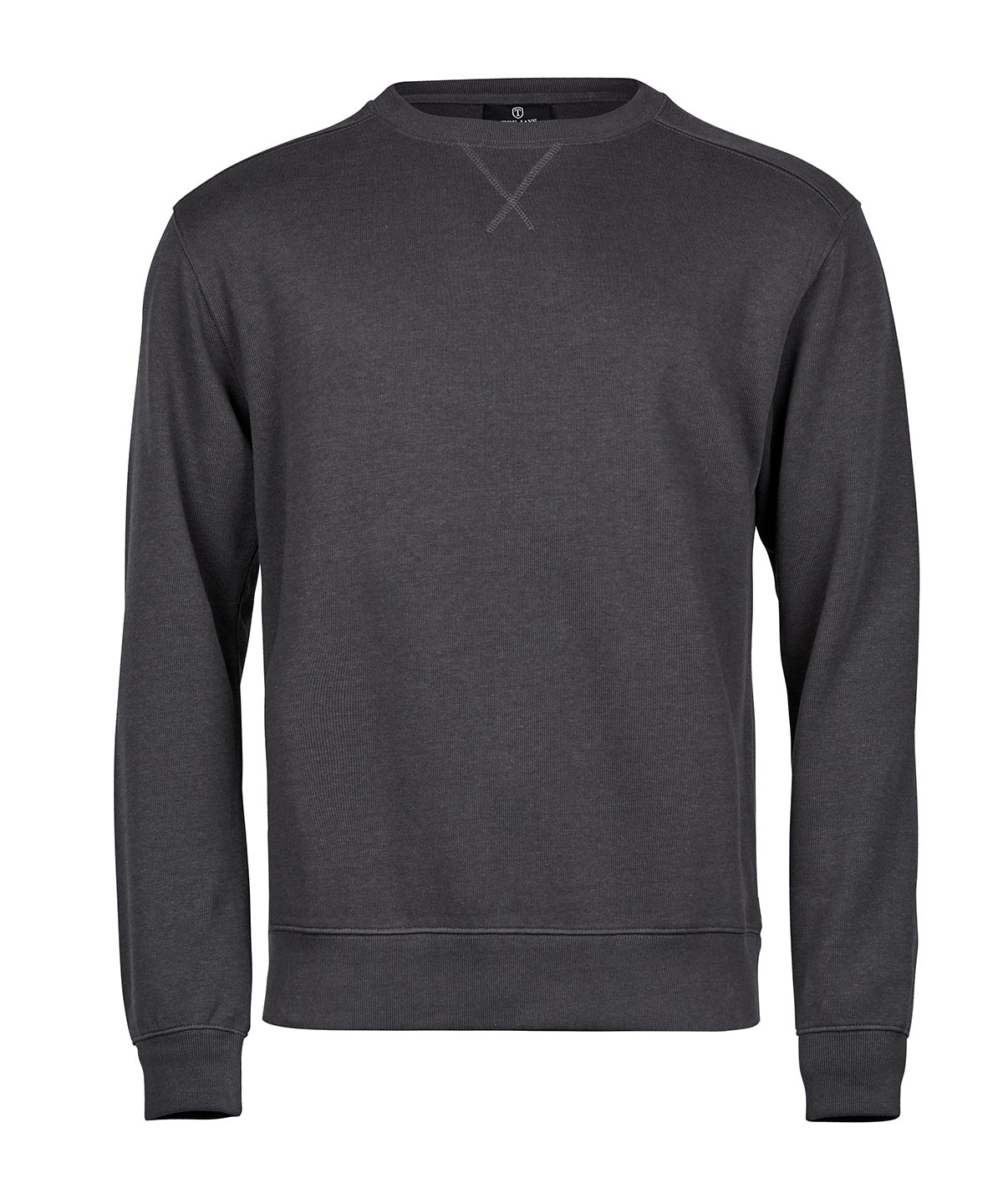 Tee Jays Ribbed interlock crew neck (5504) Dark Grey