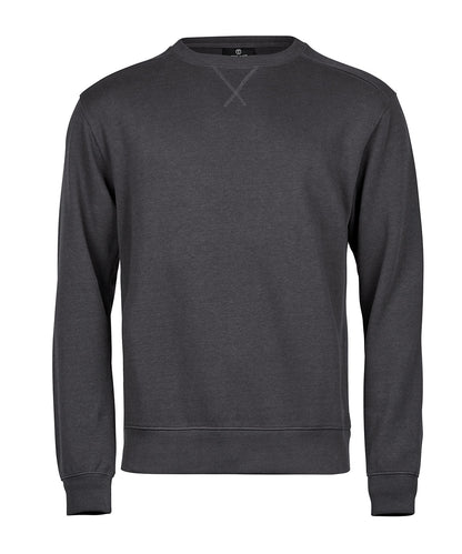 Tee Jays Ribbed interlock crew neck (5504) Dark Grey