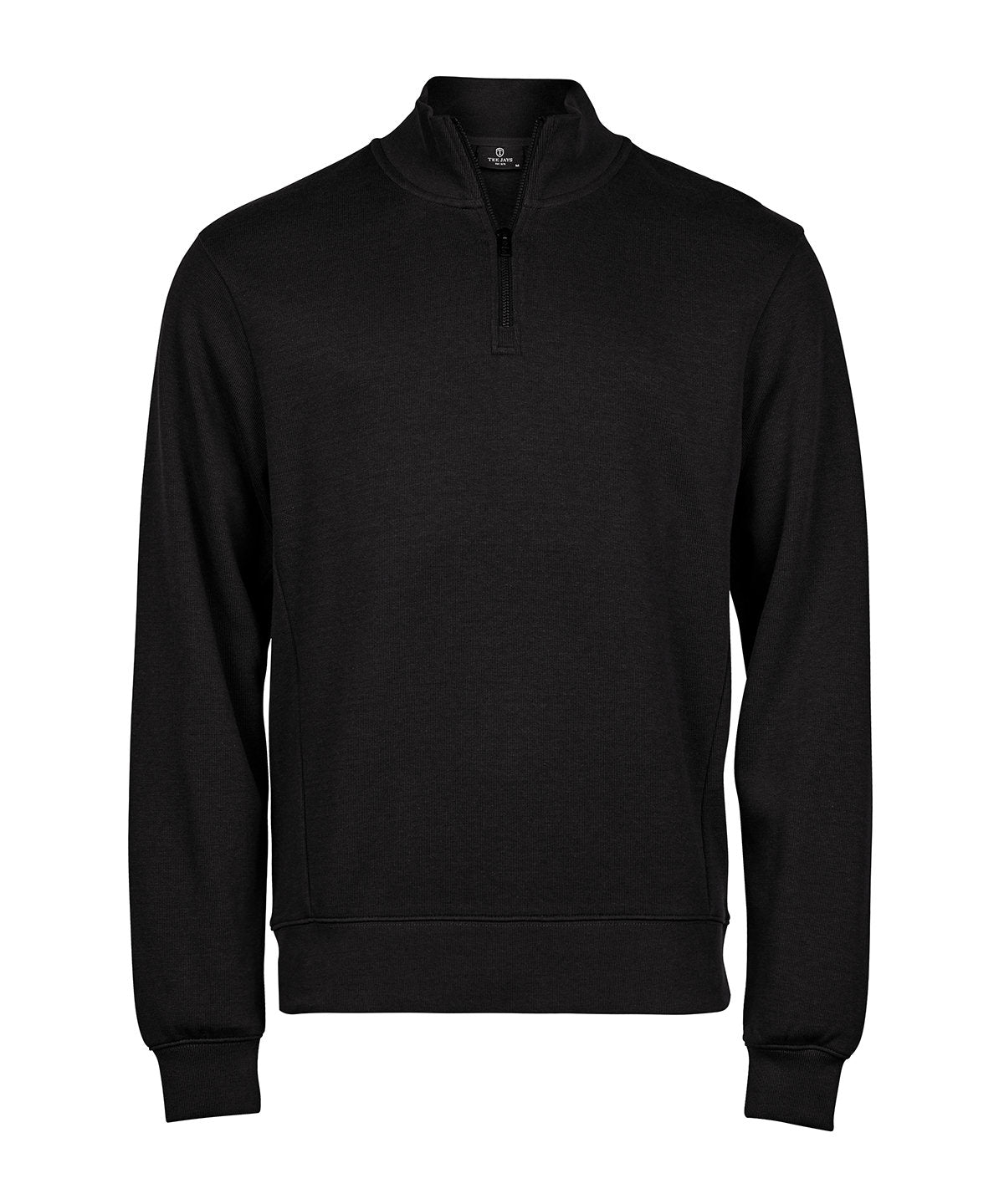 Tee Jays Ribbed interlock half-zip (5506) Black