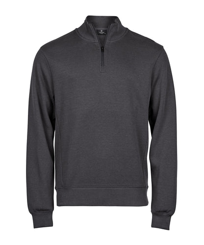 Tee Jays Ribbed interlock half-zip (5506) Dark Grey