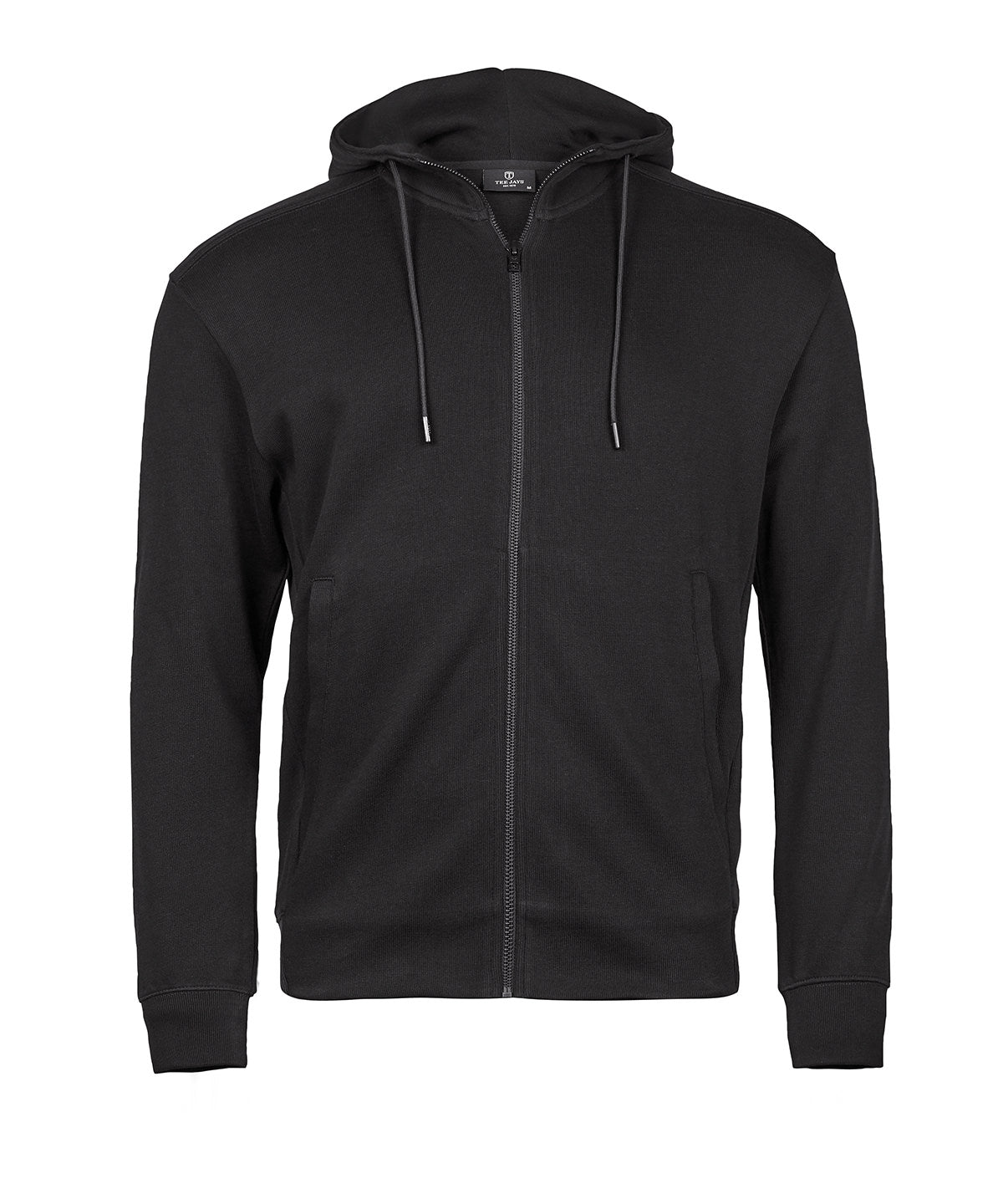 Tee Jays Ribbed interlock hooded full-zip (5508) Black
