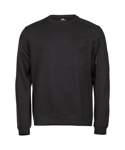 Tee Jays Athletic crew neck sweatshirt (5700) Black