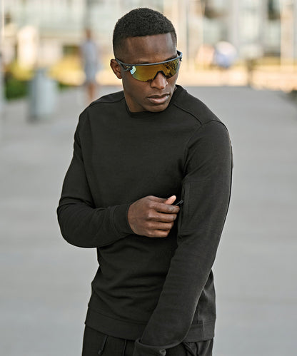 Tee Jays Athletic crew neck sweatshirt (5700) Black