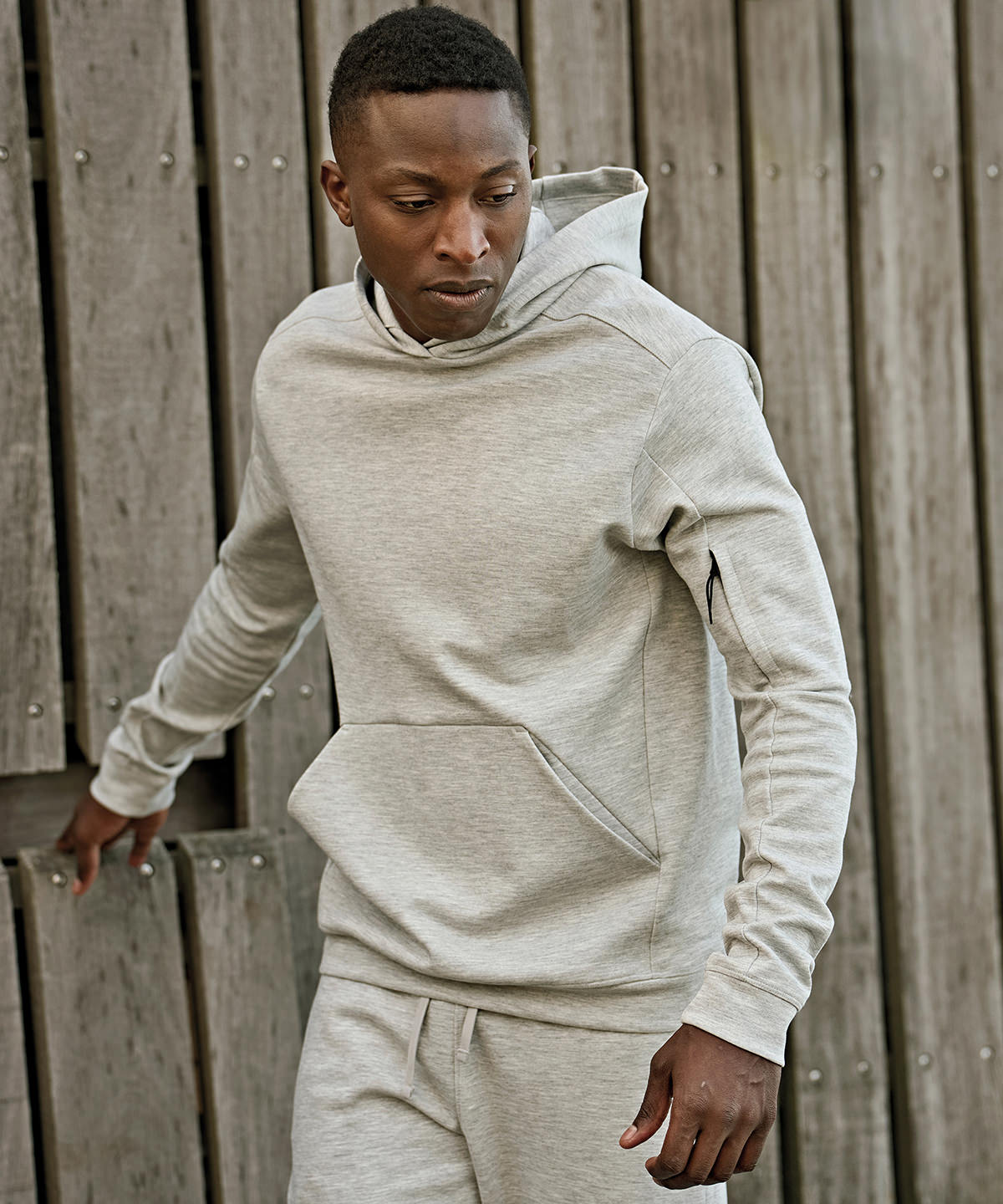 Tee Jays Athletic hooded sweatshirt (5702) Black