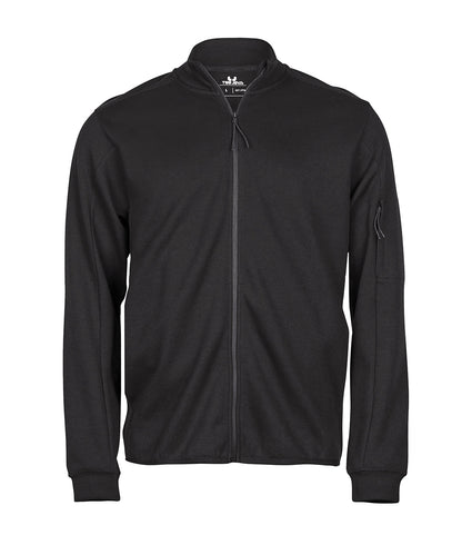 Tee Jays Athletic full-zip sweatshirt (5704) Black