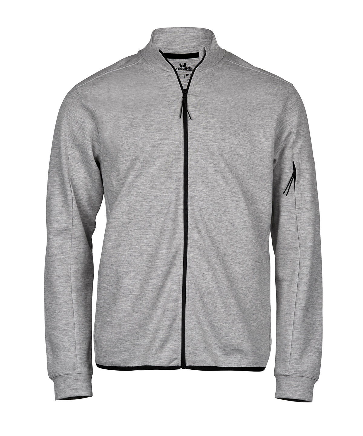 Tee Jays Athletic full-zip sweatshirt (5704) Heather Grey