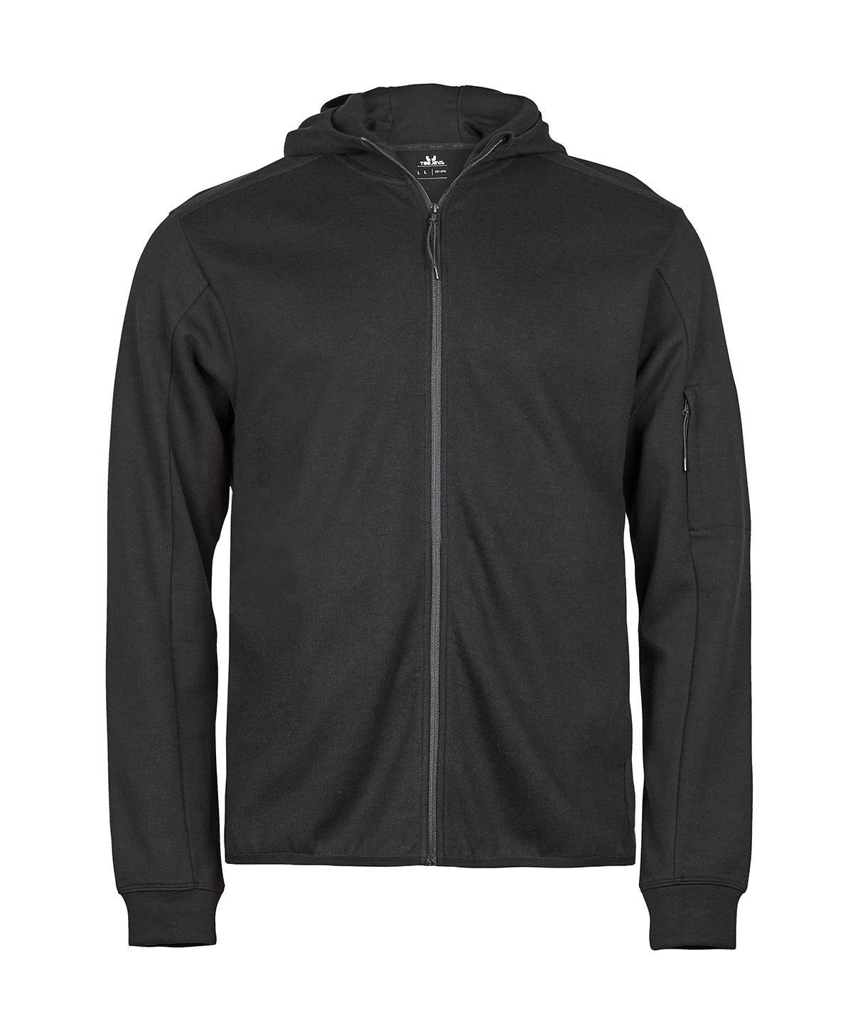Tee Jays Athletic hooded full-zip sweatshirt (5706) Black