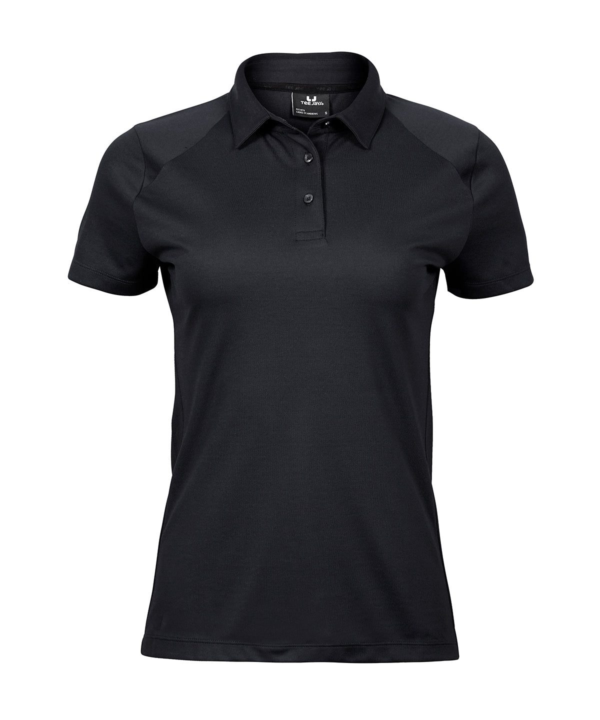 Tee Jays Women’s luxury sport polo (7201) Black