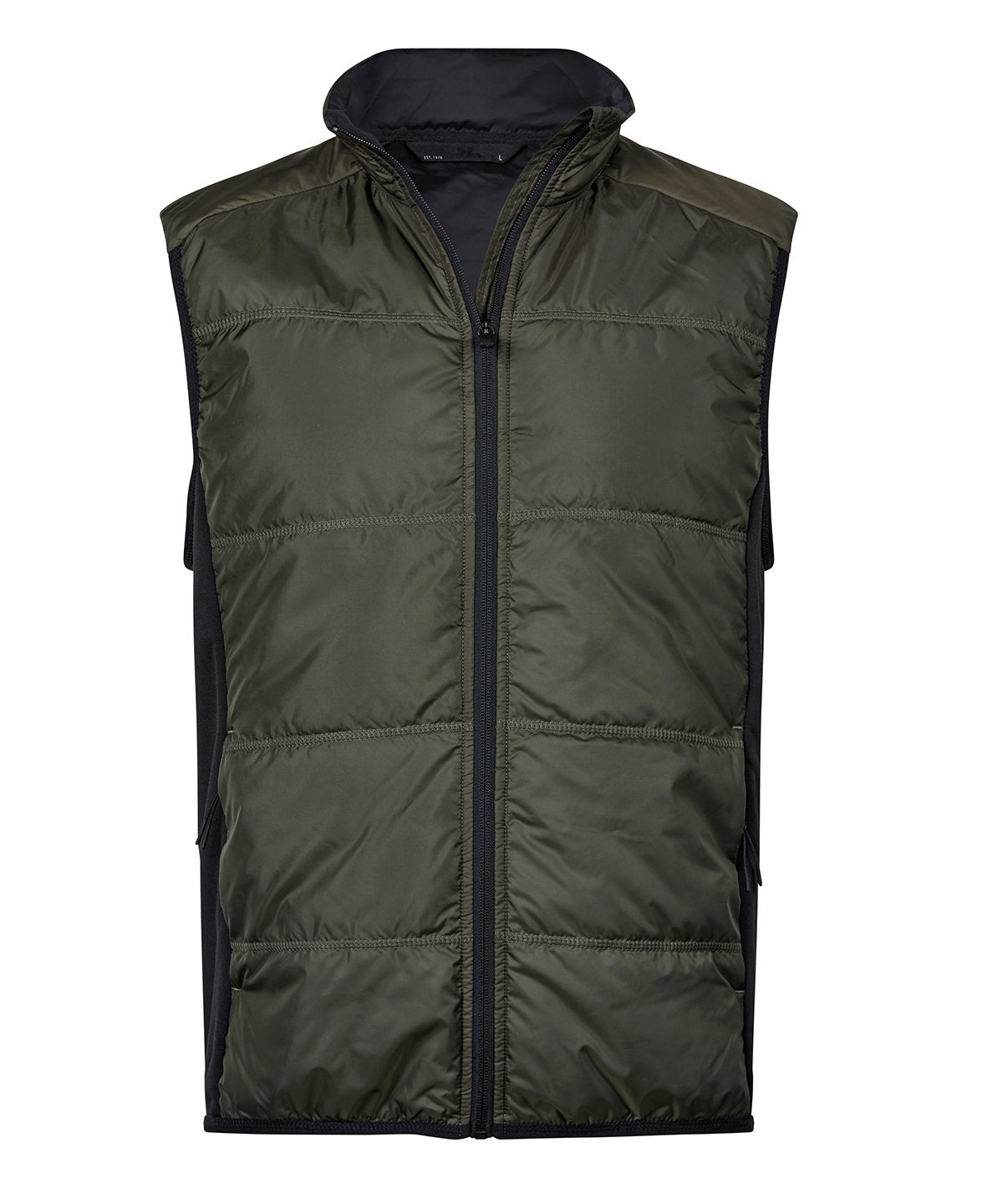 Tee Jays Hybrid-stretch bodywarmer (9114) Deep Green/Black