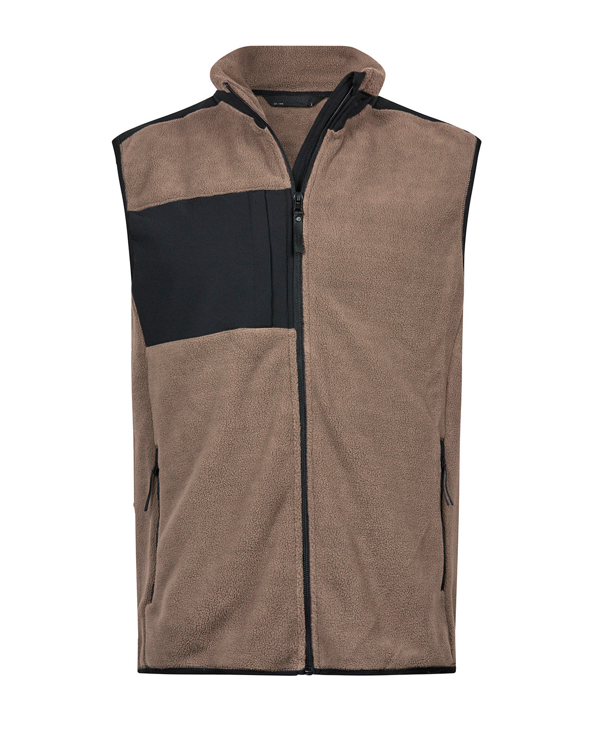 Tee Jays Mountain fleece bodywarmer (9122) Clay/Black