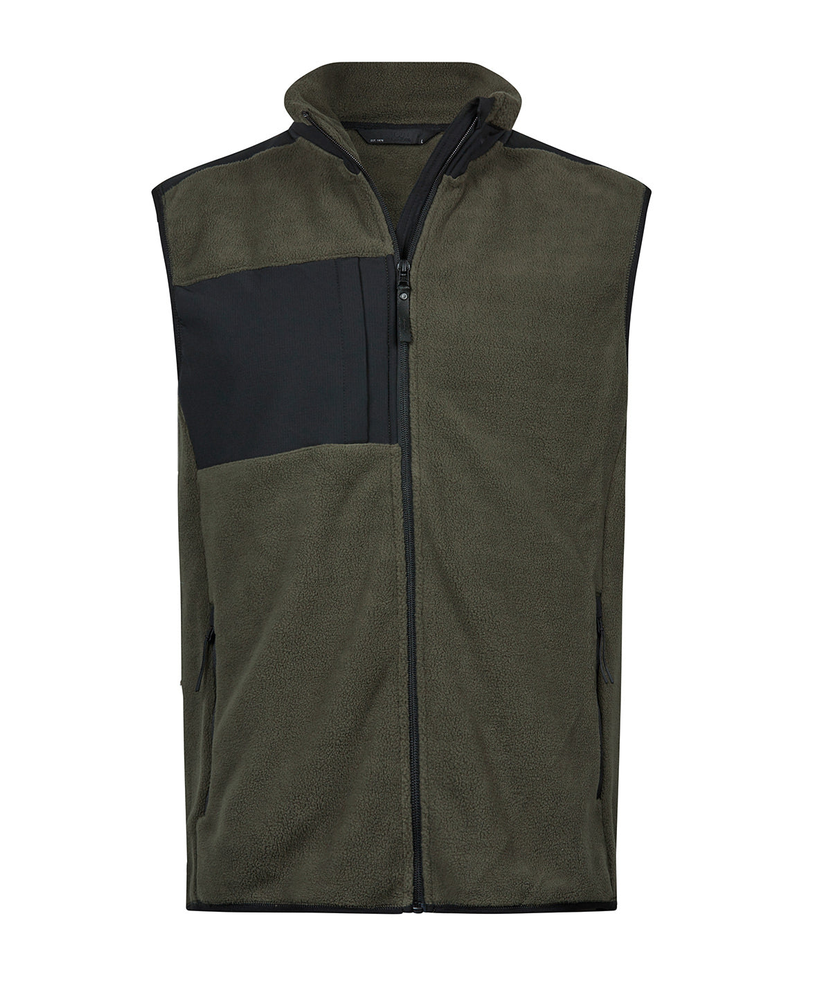 Tee Jays Mountain fleece bodywarmer (9122) Deep Green/Black