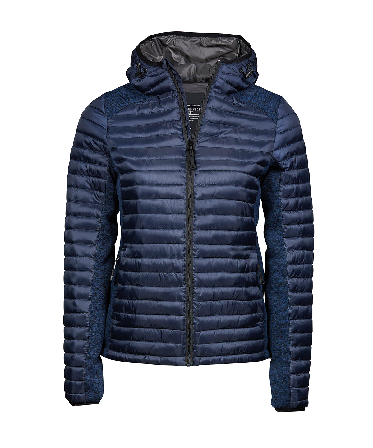 Tee Jays Women’s hooded outdoor crossover (9611) Navy/Navy Melange