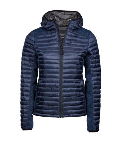 Tee Jays Women’s hooded outdoor crossover (9611) Navy/Navy Melange