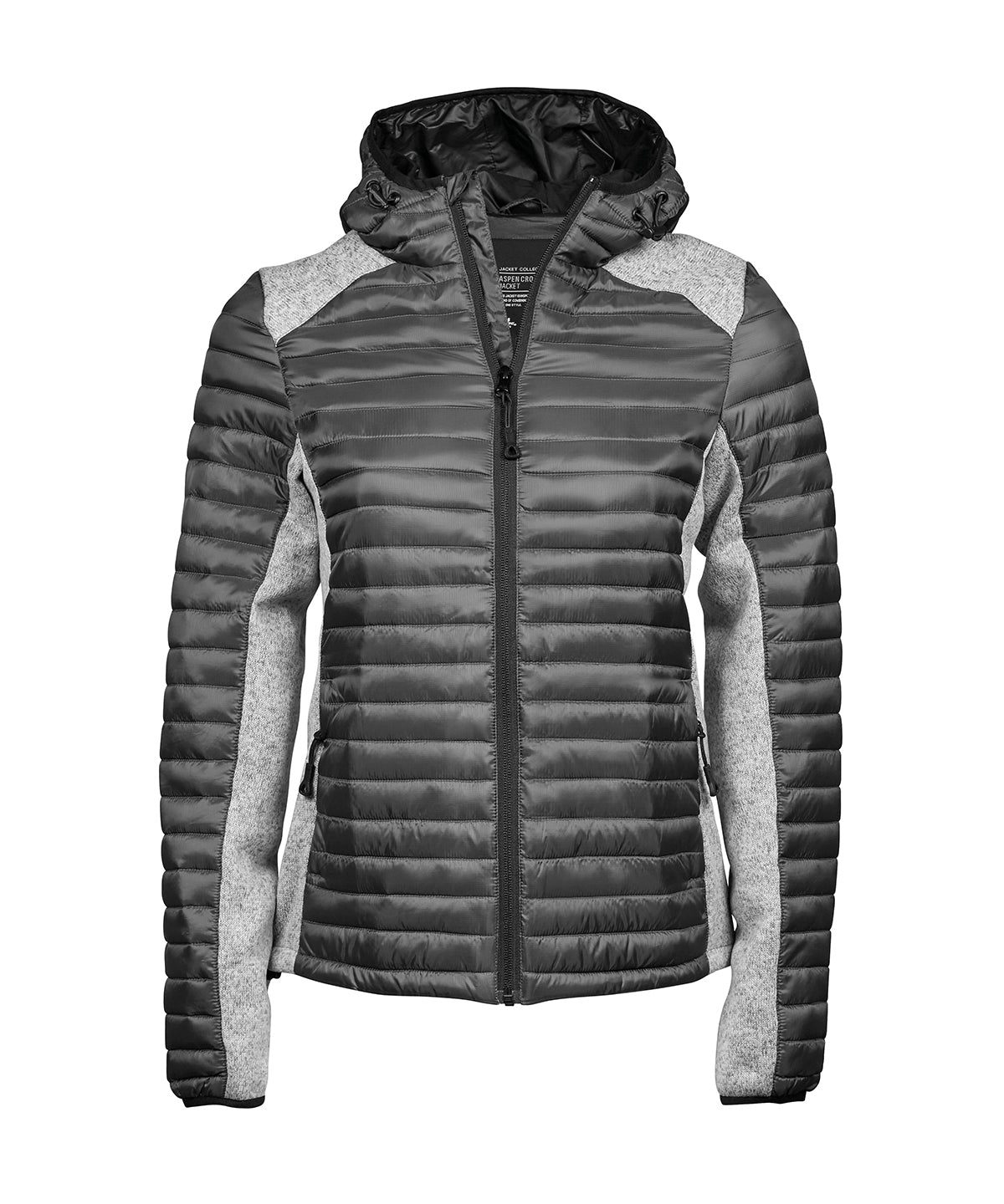 Tee Jays Women’s hooded outdoor crossover (9611) Sport Grey/Grey Melange