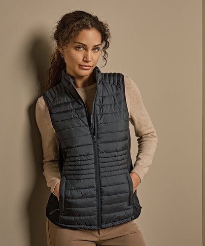 Tee Jays Women’s crossover bodywarmer (9625) Black/Black/Black