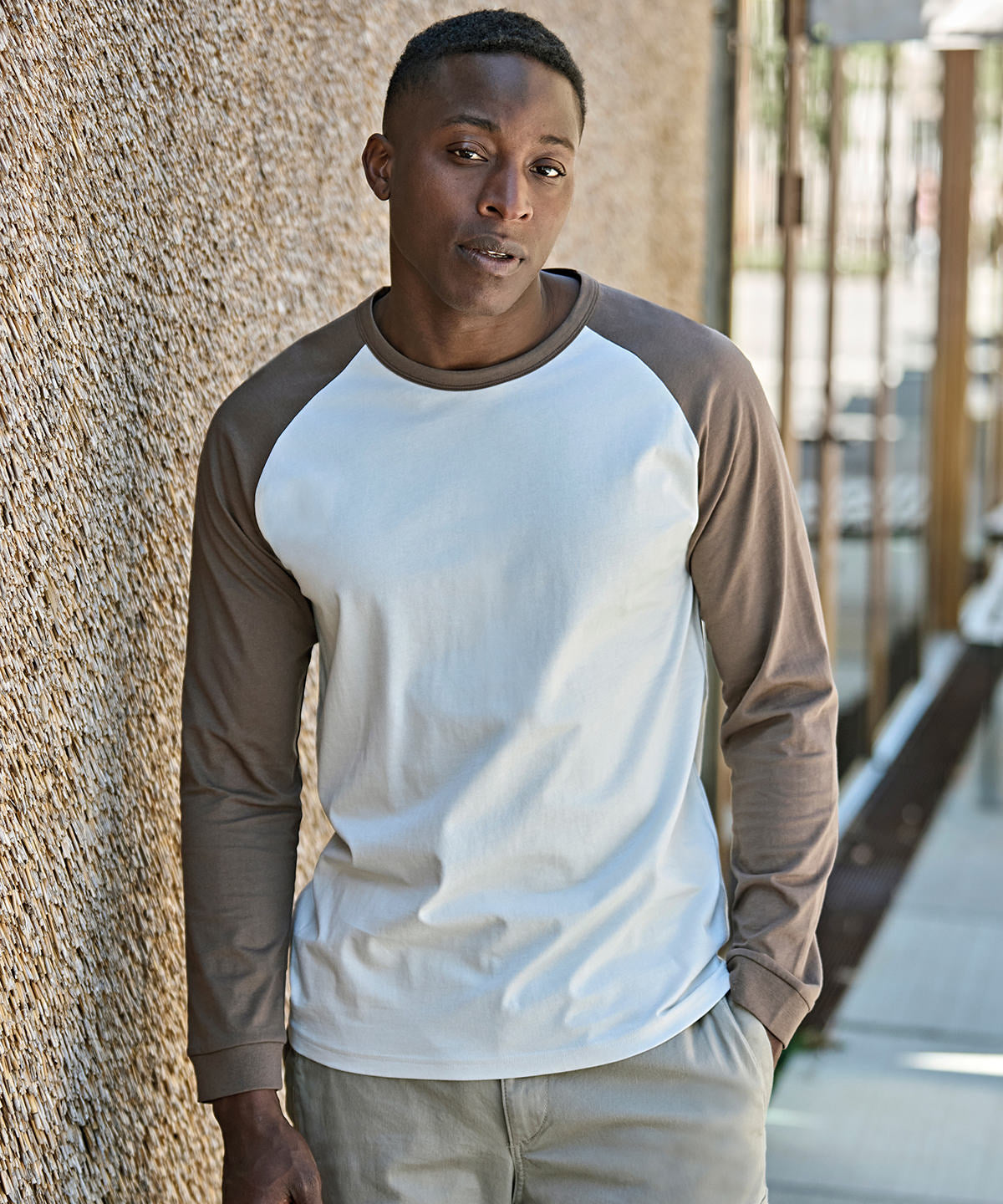 Tee Jays UNLABELED baseball tee (1170) Cement/Clay