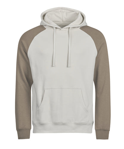 Tee Jays UNLABELED two-tone hooded sweatshirt (5156) Cement/Clay