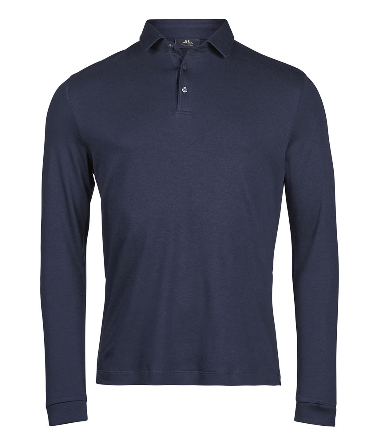 Tee Jays Pima cotton long-sleeve polo (1442) Navy