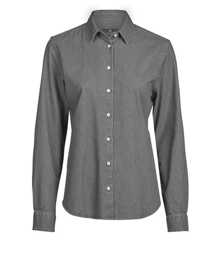 Tee Jays Women’s denim shirt (4005) Black Denim
