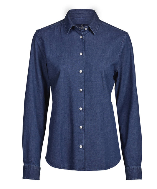Tee Jays Women’s denim shirt (4005) Blue Denim