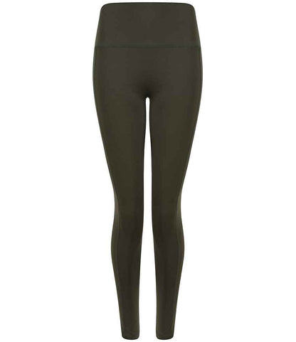 Tombo Ladies Core Pocket Leggings in Olive Green