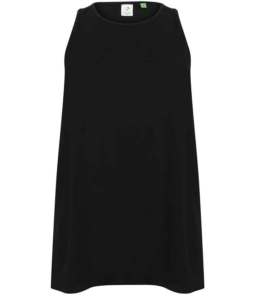 Tombo Ladies Open Back Vest in Black