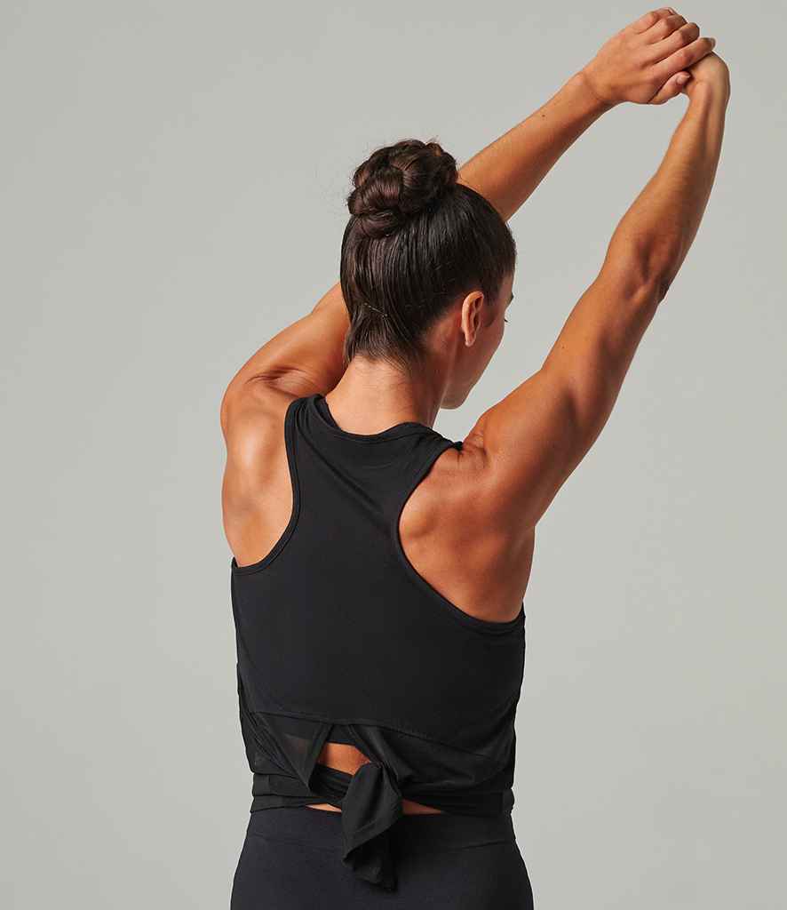 Tombo Tombo Ladies Open Back Vest Black