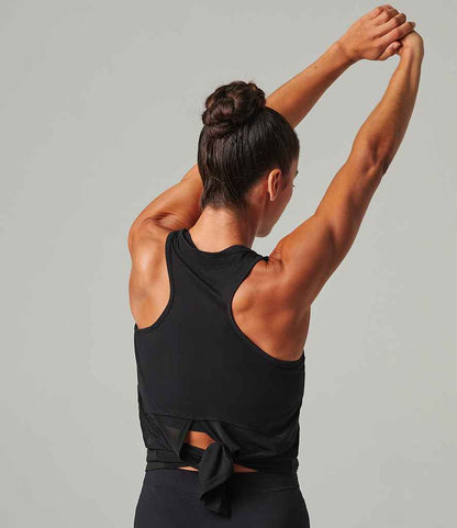 Tombo Tombo Ladies Open Back Vest Black