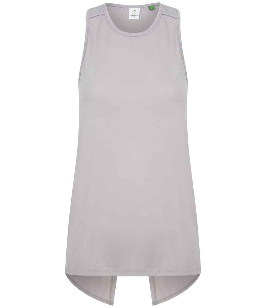 Tombo Tombo Ladies Open Back Vest Light Grey