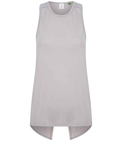 Tombo Tombo Ladies Open Back Vest Light Grey