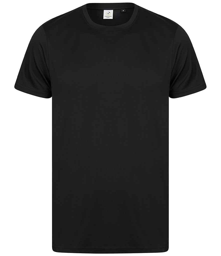 Tombo Unisex Recycled Performance T-Shirt in Black