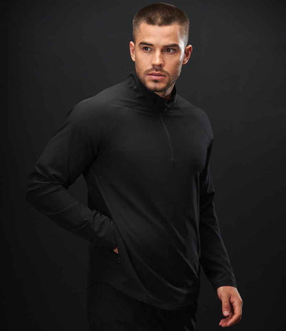 Tombo Tombo Technical 1/4 Zip Top Black