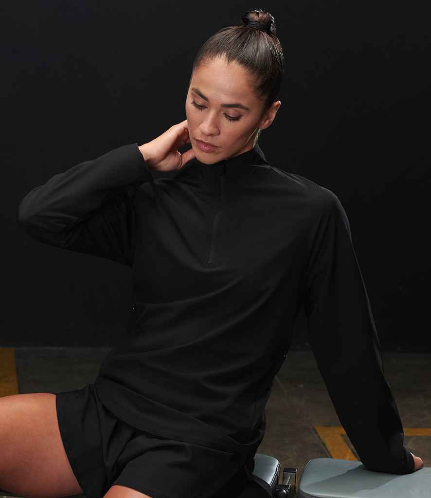 Tombo Tombo Technical 1/4 Zip Top Black