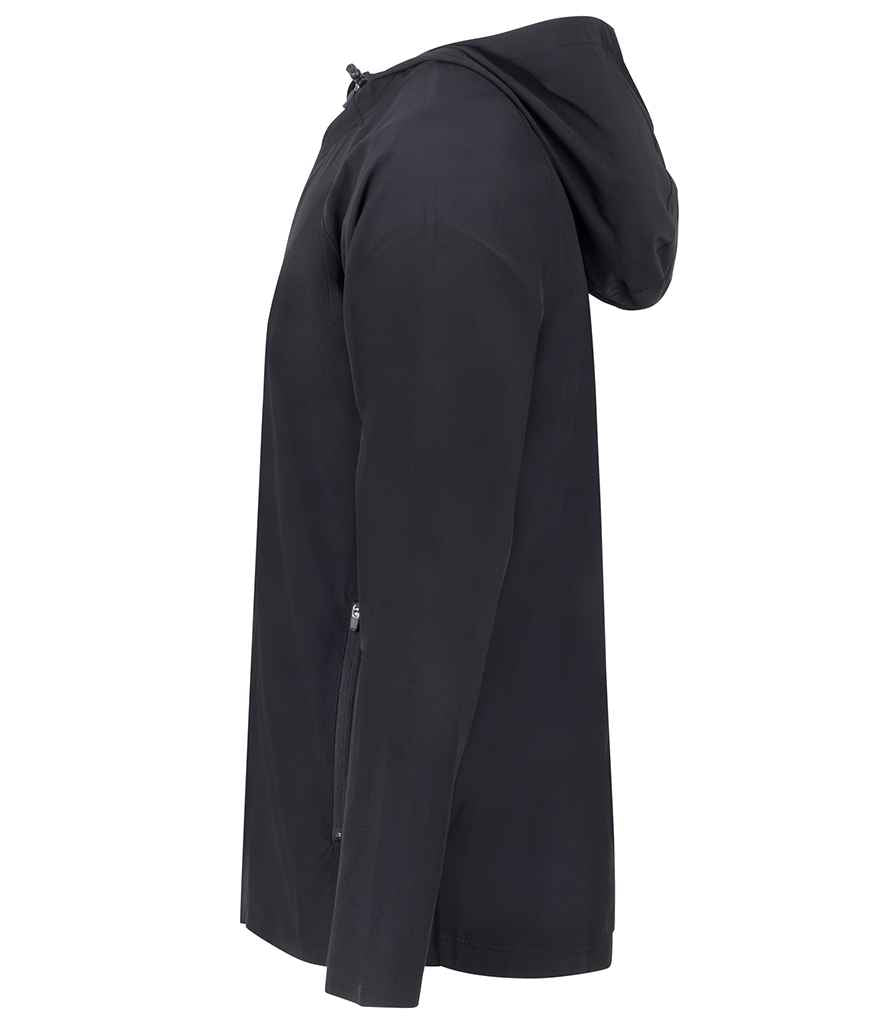 Tombo Tombo Unisex Technical Zip Through Hoodie Black