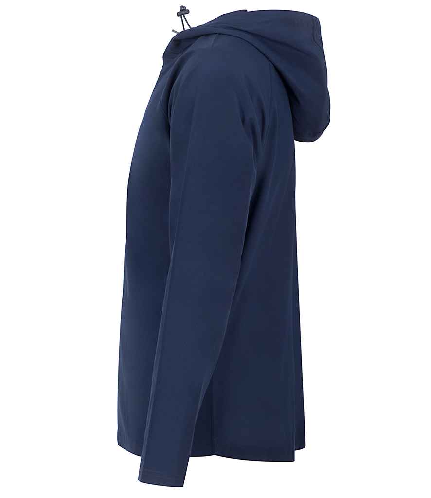 Tombo Tombo Unisex Technical Zip Through Hoodie Navy