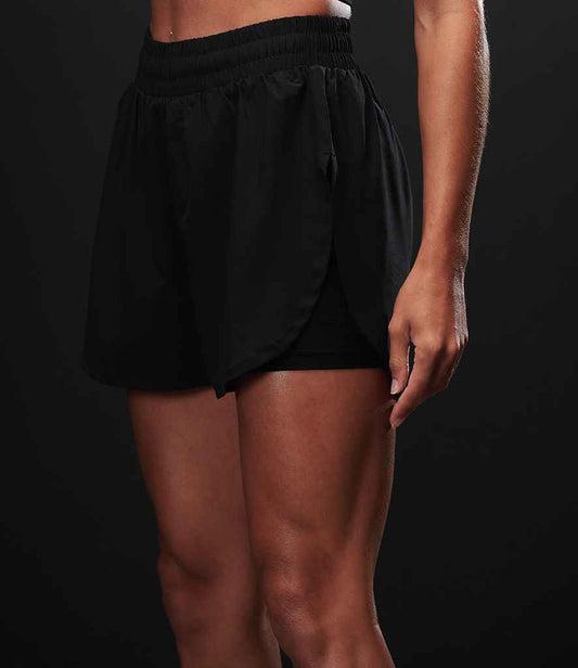 Tombo Ladies Double Layer Sports Shorts