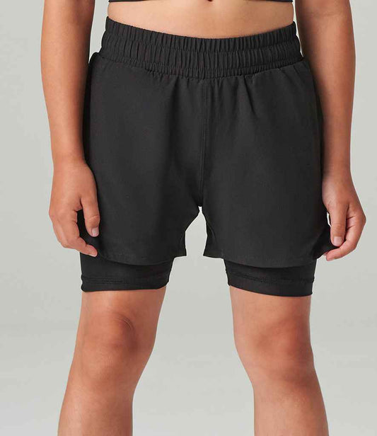 Tombo Kids Double Layer Sports Shorts